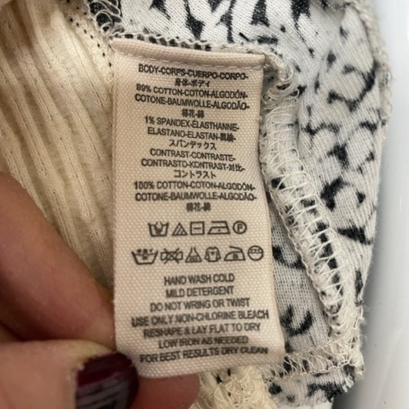 NEW Free People Josie Patterned Mixed Knit Top Textured Cable Trim - Picture 7 of 10